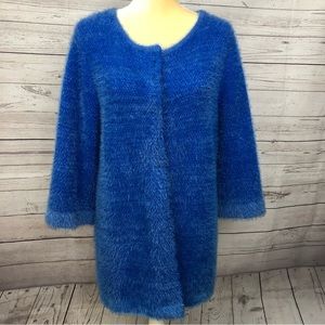 Lauren Michelle Blue Very Soft Sweater Cardigan